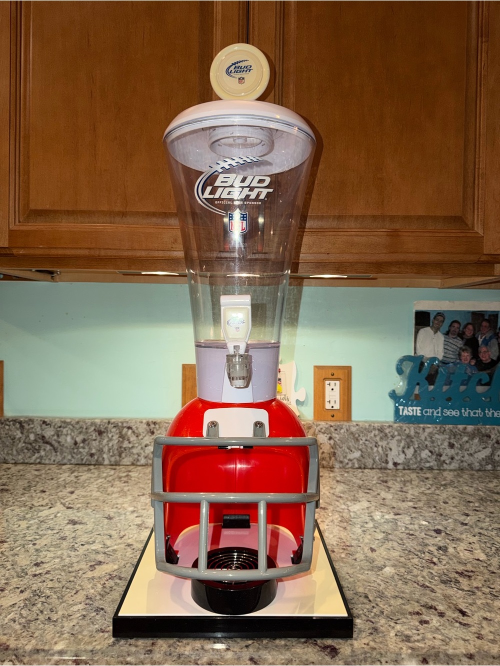NFL Cleveland Browns Budlight Drink Dispenser Football Helmet
